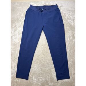 Mandala Scrub Pants Womens Large Straight Leg Blue Pockets